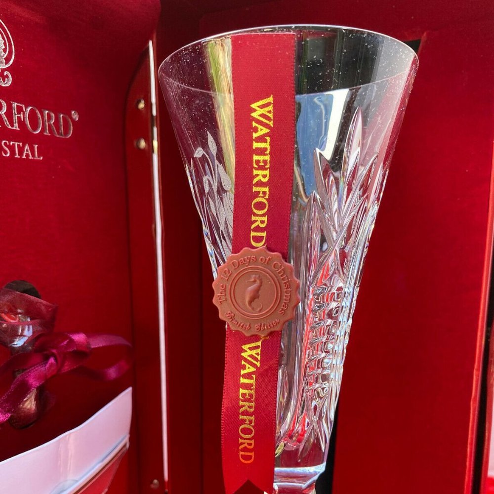 Waterford Twelve Days of Christmas Crystal Goblet Partridge in a Pear Tree